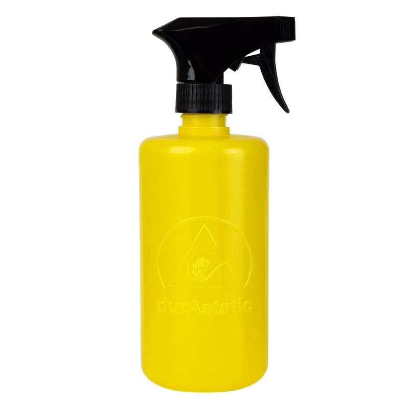 durAstatic® Trigger Sprayer Bottle, ESD-Safe, Low Density Polyethylene, Yellow, 16 oz